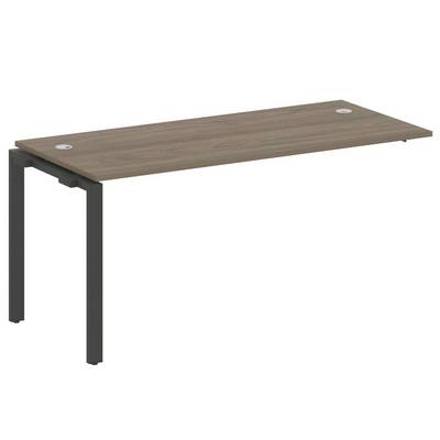 Metal System Style БП.ПРС-СП-1.4 (Вяз благородный/антрацит) Проходной наборный элемент рабочей станции на П-образном м/к  (проходная опора Б.ОСП-72, столешница, комплект траверс)