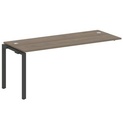 Metal System Style БП.ПРС-СП-1.5 (Вяз благородный/антрацит) Проходной наборный элемент рабочей станции на П-образном м/к (проходная опора Б.ОСП-72, столешница, комплект траверс)