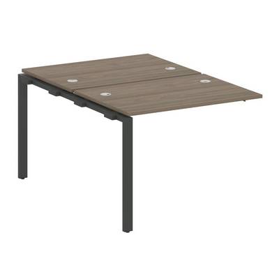 Metal System Style БП.ПРС-СП-2.1 (Вяз благородный/антрацит) Проходной наборный элемент рабочей станции на П-образном м/к  (проходная опора Б.ОСП-147, две столешницы, два комплекта траверс)