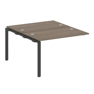 Metal System Style БП.ПРС-СП-2.2 (Вяз благородный/антрацит) Проходной наборный элемент рабочей станции  на П-образном м/к  (проходная опора Б.ОСП-147, две столешницы, два комплекта траверс)