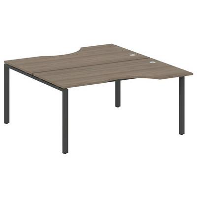 Metal System Style БП.РАС-СА-2.1 (Вяз благородный/антрацит) Рабочая станция криволинейная на П-образном м/к