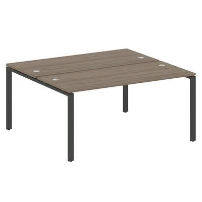 Metal System Style БП.РАС-СП-2.4 (Вяз благородный/черный) Рабочая станция на П-образном м/к