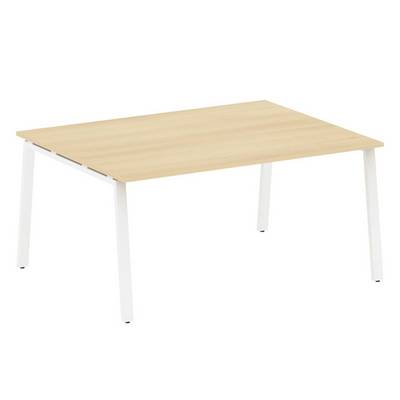Metal System Style БА.ПРГ-1.4 (Акация лорка/белый) Переговорный стол (1 столешница) на А-образном м/к