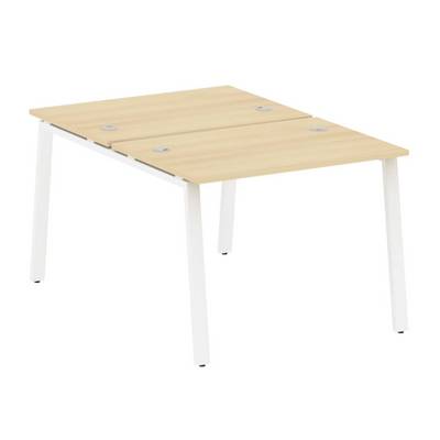 Metal System Style БА.РАС-СП-2.1 (Акация лорка/белый) Рабочая станция на А-образном м/к