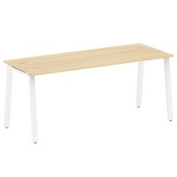 Metal System Style БА.СП-5 (Акация лорка/белый) Стол письменный на А-образном м/к
