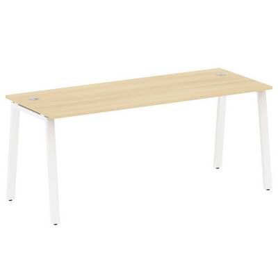 Metal System Style БА.СП-5 (Акация лорка/белый) Стол письменный на А-образном м/к
