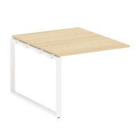 Metal System Style БО.ППРГ-1 (Акация лорка/белый) Проходной наборный элемент переговорного стола на О-образном м/к (проходная опора Б.ОСП-123, столешница, два комплекта траверс)
