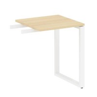 Metal System Style БО.ПР-1 (Акация лорка/белый) Приставной элемент на О-образном м/к (используется в качестве брифинга или боковой приставки)