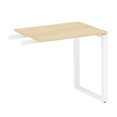 Metal System Style БО.ПР-2 (Акация лорка/белый) Приставной элемент на О-образном м/к (используется в качестве брифинга или боковой приставки)