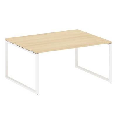 Metal System Style БО.ПРГ-1.4 (Акация лорка/белый) Переговорный стол (1 столешница) на О-образном м/к