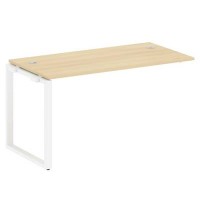 Metal System Style БО.ПРС-СП-1.3 (Акация лорка/белый) Проходной наборный элемент рабочей станции на О-образномм м/к (проходная опора Б.ОСП-72, столешница, комплект траверс)