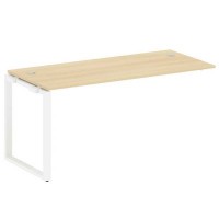 Metal System Style БО.ПРС-СП-1.4 (Акация лорка/белый) Проходной наборный элемент рабочей станции на О-образном м/к (проходная опора Б.ОСП-72, столешница, комплект траверс)