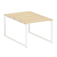 Metal System Style БО.РАС-СП-2.1 (Акация лорка/белый) Рабочая станция на О-образном м/к