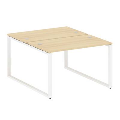 Metal System Style БО.РАС-СП-2.2 (Акация лорка/белый) Рабочая станция на О-образном м/к
