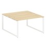 Metal System Style БО.РАС-СП-2.3 (Акация лорка/белый) Рабочая станция на О-образном м/к