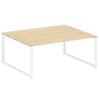 Metal System Style БО.РАС-СП-2.5 (Акация лорка/белый) Рабочая станция на О-образном м/к