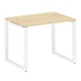 Metal System Style БО.СП-1 (Акация лорка/белый) Стол письменный на О-образном м/к