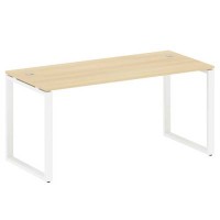 Metal System Style БО.СП-4 (Акация лорка/белый) Стол письменный на О-образном м/к