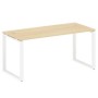 Metal System Style БО.СП-4 (Акация лорка/белый) Стол письменный на О-образном м/к