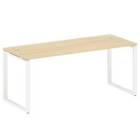 Metal System Style БО.СП-5 (Акация лорка/белый) Стол письменный на О-образном м/к