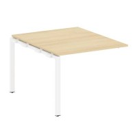 Metal System Style БП.ППРГ-1 (Акация лорка/белый) Проходной наборный элемент переговорного стола на П-образном м/к (проходная опора Б.ОСП-123, столешница, два комплекта траверс)
