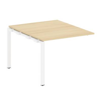Metal System Style БП.ППРГ-1 (Акация лорка/белый) Проходной наборный элемент переговорного стола на П-образном м/к (проходная опора Б.ОСП-123, столешница, два комплекта траверс)
