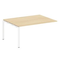 Metal System Style БП.ППРГ-4 (Акация лорка/белый) Проходной наборный элемент переговорного стола на П-образном м/к (проходная опора Б.ОСП-123, столешница, два комплекта траверс)