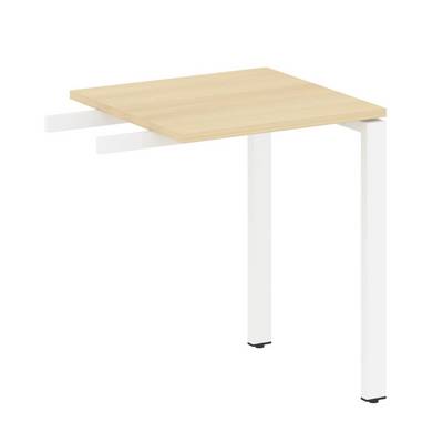 Metal System Style БП.ПР-1 (Акация лорка/белый) Приставной элемент на П-образном м/к (используется в качестве брифинга или боковой приставки)