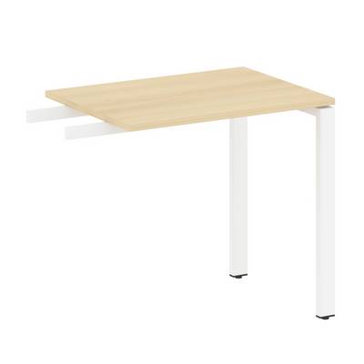 Metal System Style БП.ПР-2 (Акация лорка/белый) Приставной элемент на П-образном м/к (используется в качестве брифинга или боковой приставки)