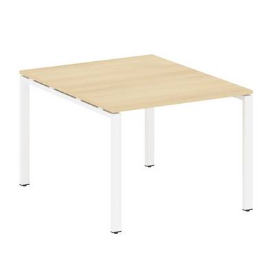 Metal System Style БП.ПРГ-1.1 (Акация лорка/белый) Переговорный стол (1 столешница) на П-образном м/к