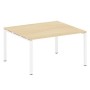 Metal System Style БП.ПРГ-1.3 (Акация лорка/белый) Переговорный стол (1 столешница) на П-образном м/к