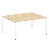 Metal System Style БП.ПРГ-1.4 (Акация лорка/белый) Переговорный стол (1 столешница) на П-образном м/к