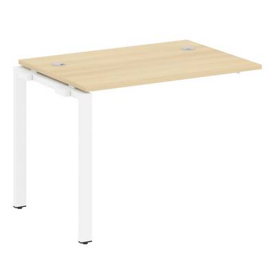 Metal System Style БП.ПРС-СП-1.1 (Акация лорка/белый) Проходной наборный элемент рабочей станции на П-образном м/к (проходная опора Б.ОСП-72, столешница, комплект траверс)