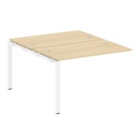Metal System Style БП.ПРС-СП-2.2 (Акация лорка/белый) Проходной наборный элемент рабочей станции  на П-образном м/к  (проходная опора Б.ОСП-147, две столешницы, два комплекта траверс)