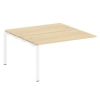 Metal System Style БП.ПРС-СП-2.3 (Акация лорка/белый) Проходной наборный элемент рабочей станции  на П-образном м/к  (проходная опора Б.ОСП-147, две столешницы, два комплекта траверс)