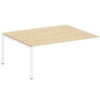 Metal System Style БП.ПРС-СП-2.5 (Акация лорка/белый) Проходной наборный элемент рабочей станции  на П-образном м/к  (проходная опора Б.ОСП-147, две столешницы, два комплекта траверс)