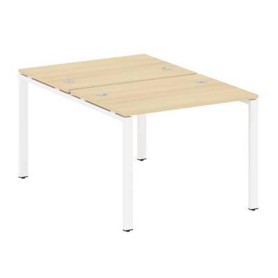 Metal System Style БП.РАС-СП-2.1 (Акация лорка/белый) Рабочая станция на П-образном м/к