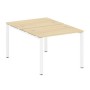 Metal System Style БП.РАС-СП-2.1 (Акация лорка/белый) Рабочая станция на П-образном м/к