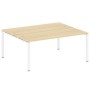 Metal System Style БП.РАС-СП-2.5 (Акация лорка/белый) Рабочая станция на П-образном м/к