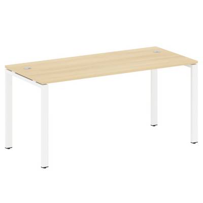 Metal System Style БП.СП-4 (Акация лорка/белый) Стол письменный на П-образном м/к
