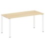 Metal System Style БП.СП-4 (Акация лорка/белый) Стол письменный на П-образном м/к