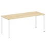 Metal System Style БП.СП-5 (Акация лорка/белый) Стол письменный на П-образном м/к