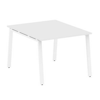 Metal System Style БА.ПРГ-1.1 (Белый/белый) Переговорный стол (1 столешница) на А-образном м/к