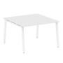 Metal System Style БА.ПРГ-1.2 (Белый/белый) Переговорный стол (1 столешница) на А-образном м/к