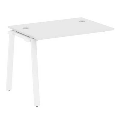 Metal System Style БА.ПРС-СП-1.1 (Белый/белый) Проходной наборный на А-образном м/к элемент рабочей станции (проходная опора Б.ОСП-72, столешница, комплект траверс)