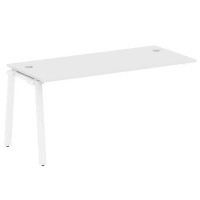 Metal System Style БА.ПРС-СП-1.4 (Белый/белый) Проходной наборный элемент рабочей станции на А-образном м/к (проходная опора Б.ОСП-72, столешница, комплект траверс)