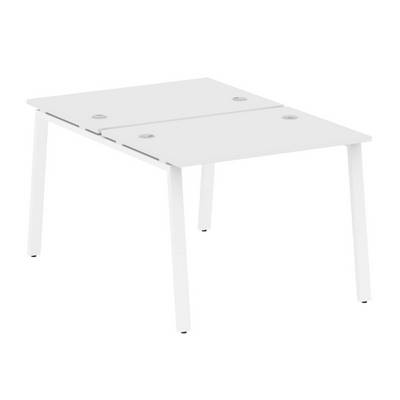 Metal System Style БА.РАС-СП-2.1 (Белый/белый) Рабочая станция на А-образном м/к