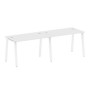 Metal System Style БА.СМ-2.2 (Белый/белый) Рабочая станция на 2 раб.места на А-образном м/к