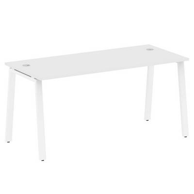 Metal System Style БА.СП-4 (Белый/белый) Стол письменный на А-образном м/к