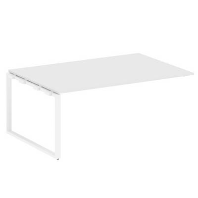 Metal System Style БО.ППРГ-5 (Белый/белый) Проходной наборный элемент переговорного стола на О-образном м/к (проходная опора Б.ОСП-123, столешница, два комплекта траверс)